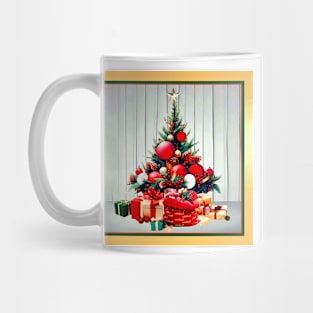 Festive Christmas Tree with Gifts Mug